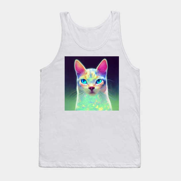 Opal cat Tank Top by AmazinfArt